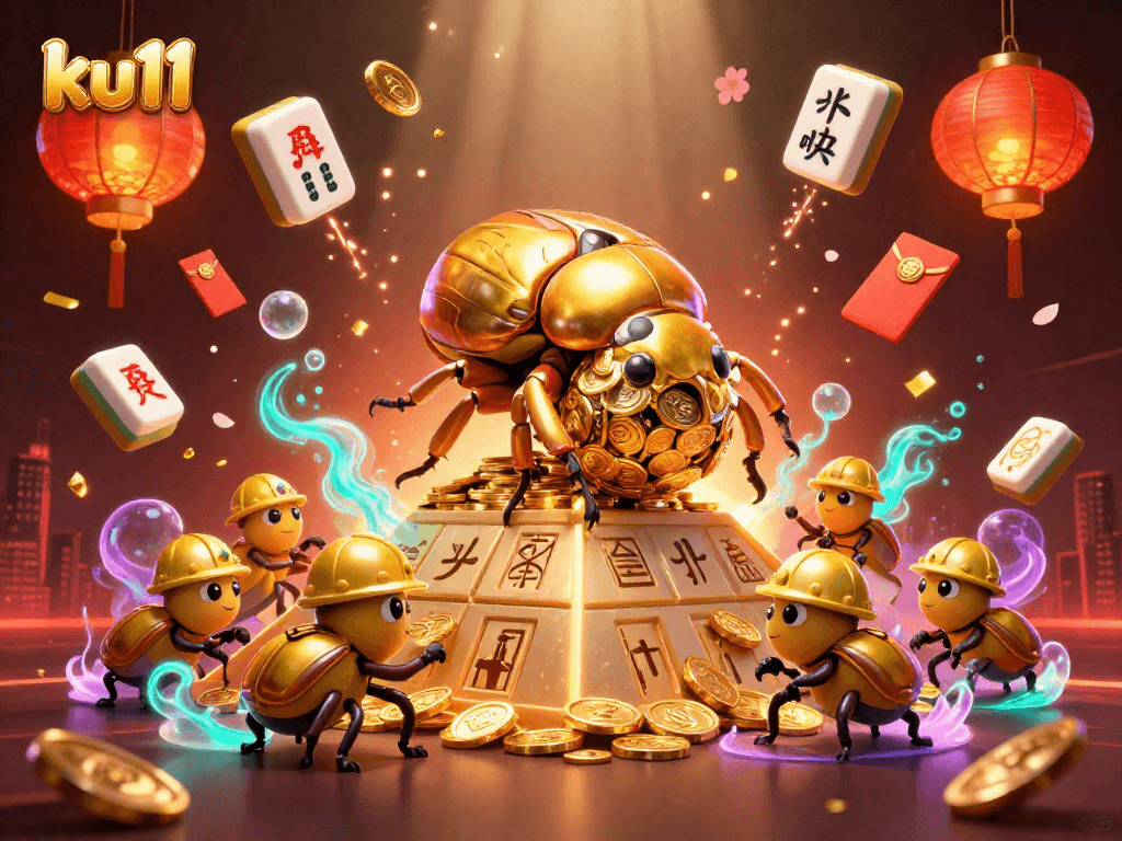 Join the excitement at ku11 by participating in thrilling casino adventures filled with golden symbols and dynamic characters.