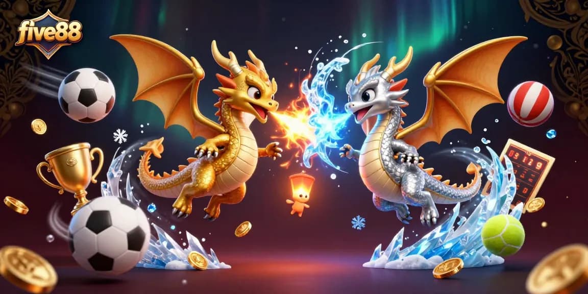 Experience thrilling gameplay at five88 with dynamic dragon action in a magical casino world.