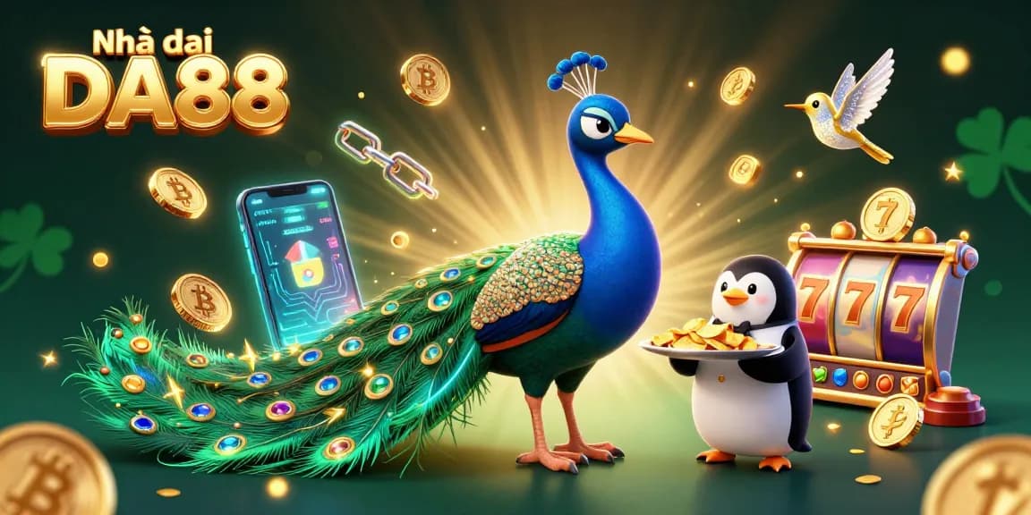 Engage in vibrant casino fun with Nhà cái DA88's lively characters and slot elements.