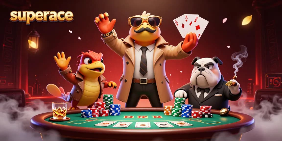 Experience superace's thrilling casino atmosphere with raptors in disguise seeking VIP access.
