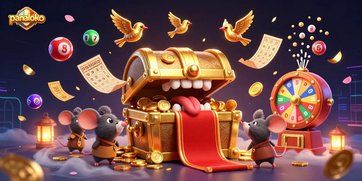 Panaloko engages players with vibrant lottery games and golden rewards in a thrilling casino atmosphere.
